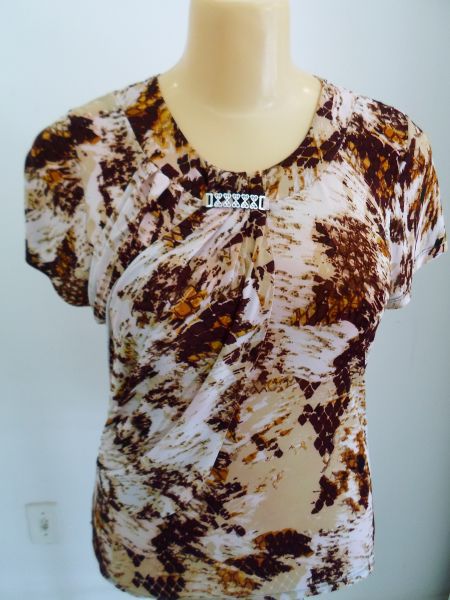 Blusa Malha Fria Estampada