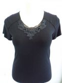 Blusa Preta com Renda