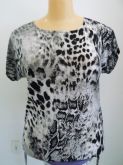 Blusa Malha Fria Onça Cinza