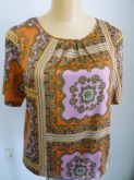 Blusa Estampada em Laranja